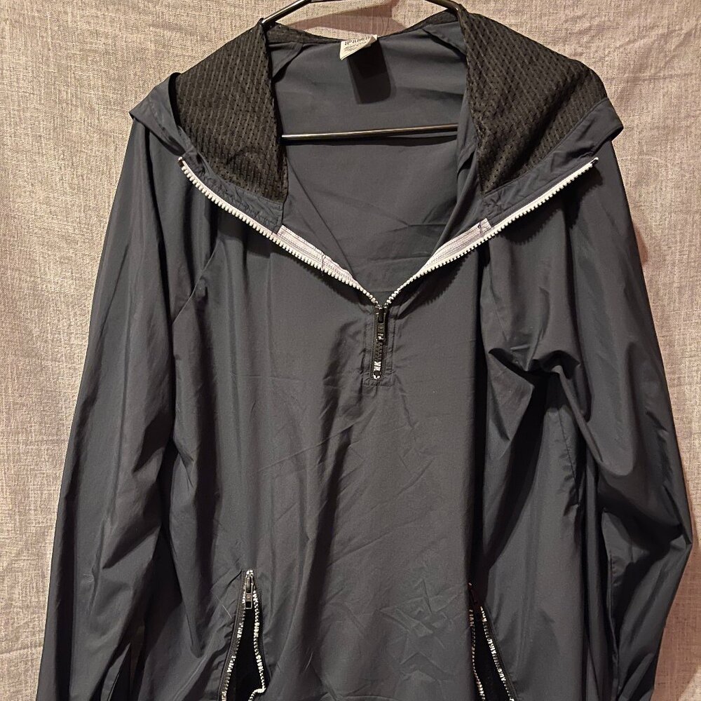 Womens XS/S Victoria's Secret PINK Black Windbreaker / Rain Jacket